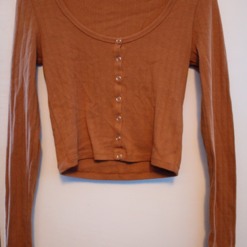 Orange long sleeve top